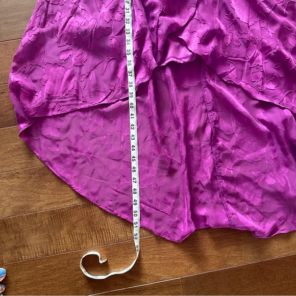 BCX Plus Pink Purple Mauve Ruffled Textured High-Low Dress. Size 1X. NWT! - Picture 8 of 13